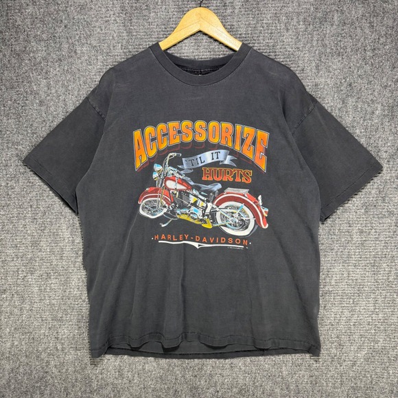 Harley-Davidson Other - Vintage 1992 Harley Davidson Accessorize Til It Hurts T-Shirt XL Tulsa